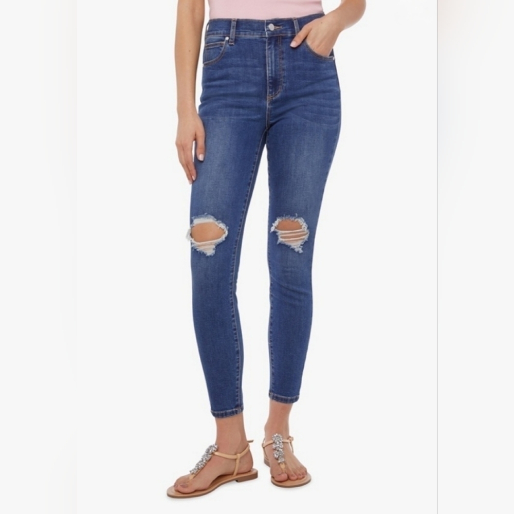 JustFab Booty Destroyed Sculptor Jeggings Size 33 - New With Tags